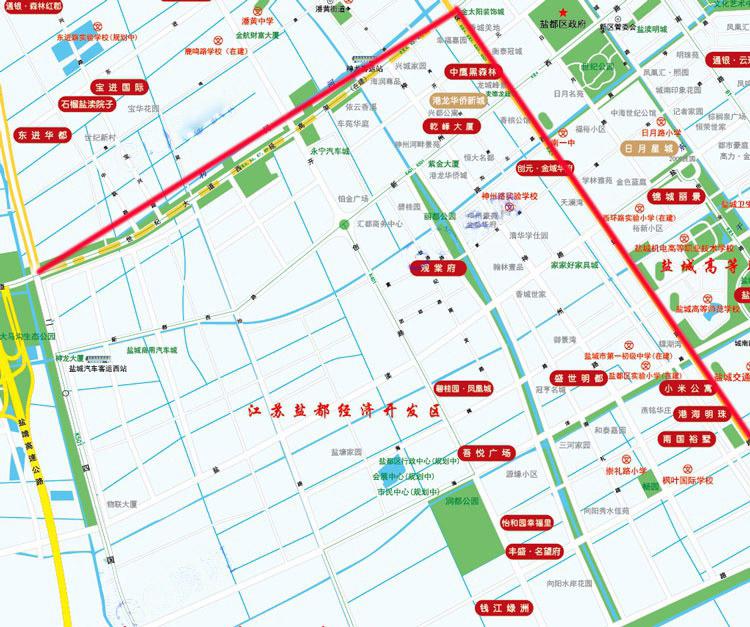 盐城城西最新发展规划，打造繁荣宜居的新时代城市典范